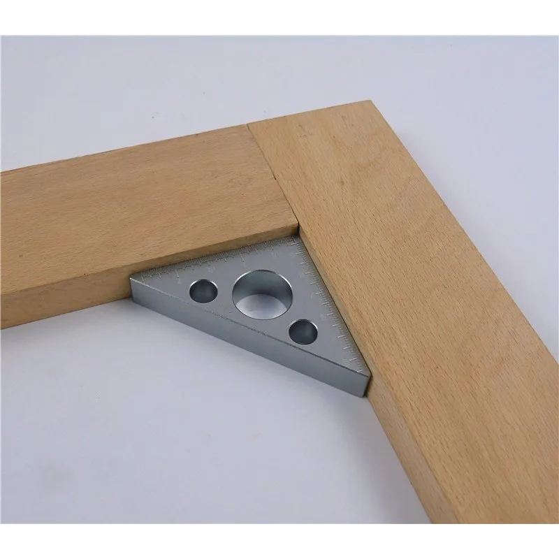 Алюминий с золотыми угловыми линейка Деревообработка Треугольники высоты