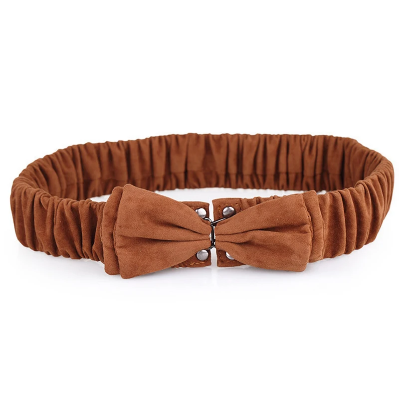 Новое поступление женский широкий пояс с бантиком эластичный для женщин|cummerbund