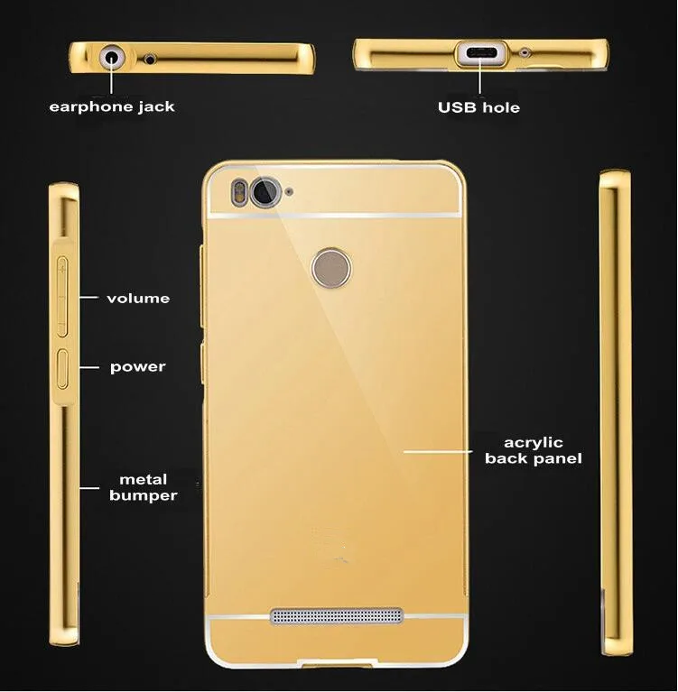 For Sony Xperia M4 Aqua Z5 Z4 Z3 Z2 Case Mirror Luxury Aluminum Metal frame Plastic Back Cover Phone fundas Accessory Etui Coque |