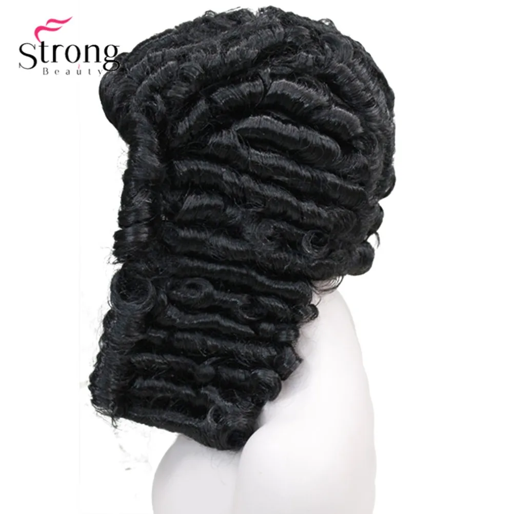 StrongBeauty, парик для судьей, британский Барристер, женский парик для работы с адвокатом, волосы, нарядное платье, костюм из синтетического волокна