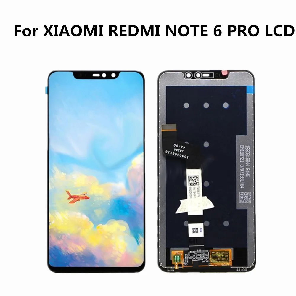 6,2" дисплей для Xiaomi Redmi Note 6 Pro, сенсорный ЖК-экран с рамкой для Redmi Note 6 Pro, запасной ЖК-дисплей