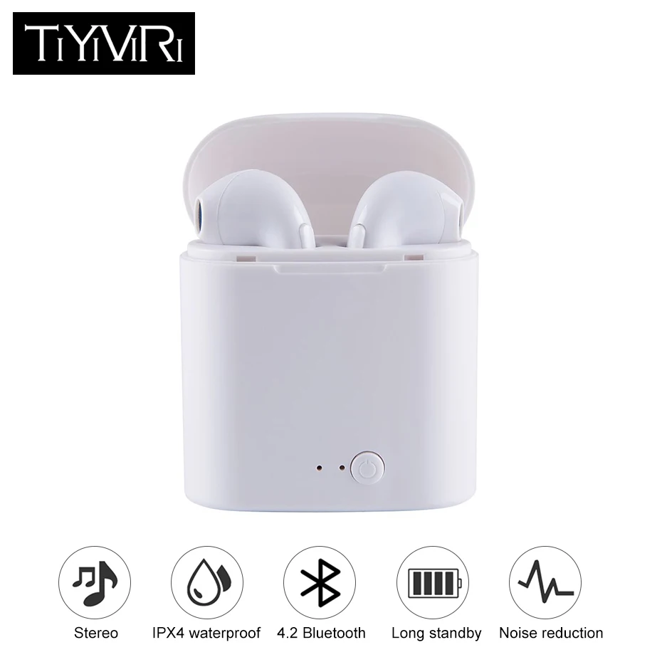 TiYiViRi i7s мини беспроводные bluetooth наушники Водонепроницаемая гарнитура вкладыши с