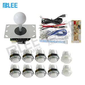 Arcade Joystick DIY Kit Zero Delay USB Encoder To PC Arcade Sanwa Joystick LED Push Buttons For Arcade Mame PC PS3 Android - Цвет: 1
