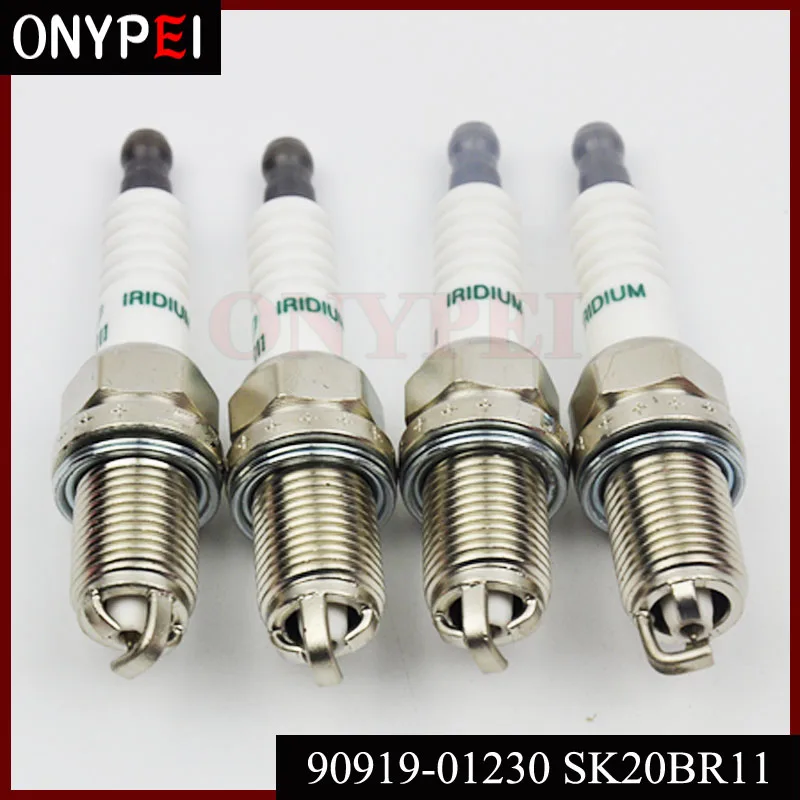 4 шт./лот Иридиевые свечи зажигания 90919-01230 SK20BR11 для Toyota Avensis RAV4 camry prius 9091901230 |