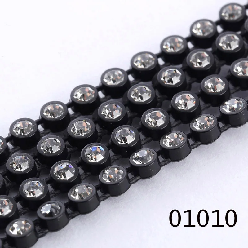 Uroru Индеец бисером SS6 Кристалл Rhinestone кольцевание отделкой 10 метров каждая карта AM