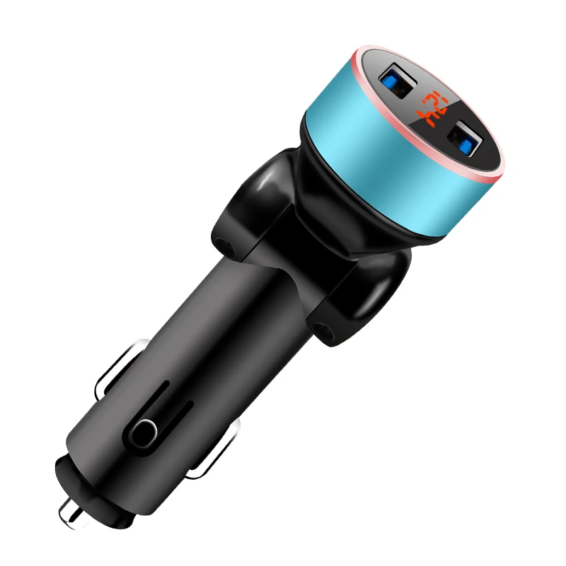CRDC USB Автомобильное зарядное устройство вращение на 150 градусов 3.1A двойное