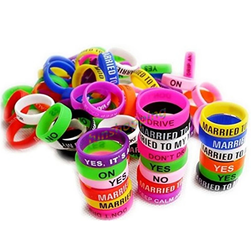 5pcs silicone rubber band vape ring for mechanical mods decorative protection 18650 22mm mod rda |