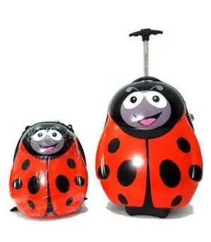 2 pcs each set 1" сумка на колесиках для детей, чемодан с рюкзаком, чехол для костюма, детский чехол для путешествий на колесиках, детский чехол на колесиках - Цвет: 2 pcs each set