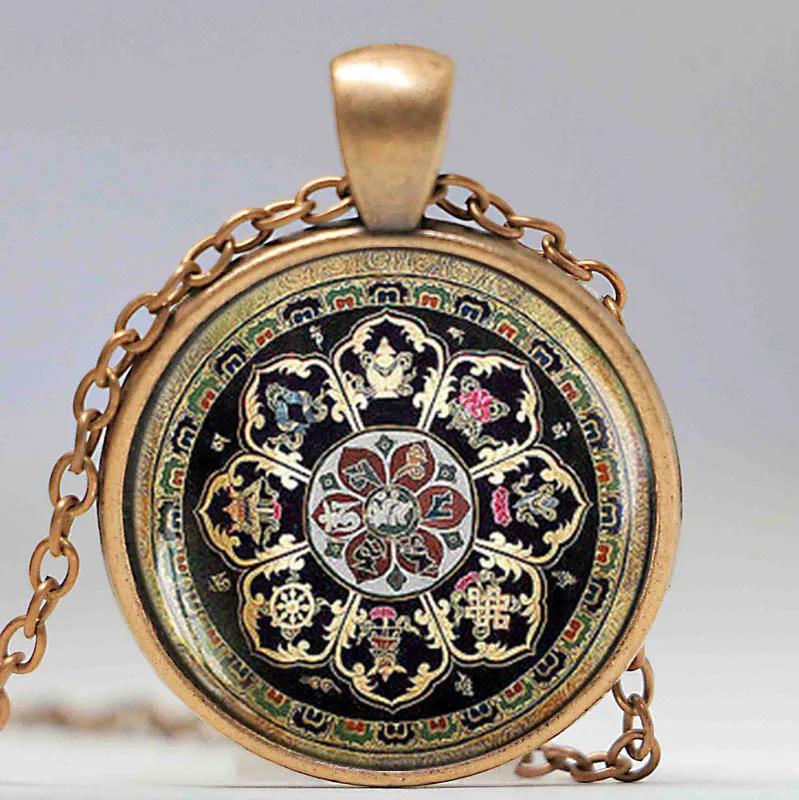 Тибетская буддийская подвеска в виде мандалы|mandala pendant|mandala necklacejewelry necklace |