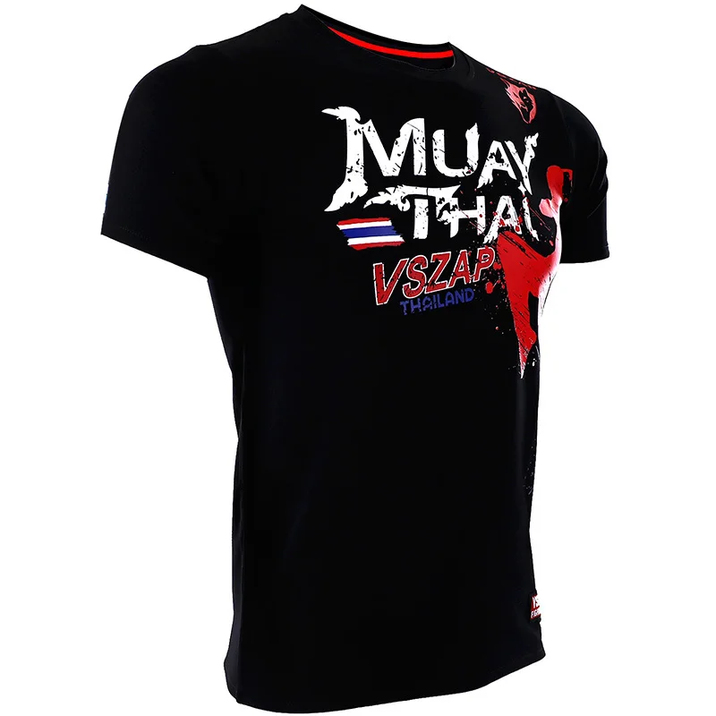 VSZAP MuayThai Bangkok 2 0 T Shirts MMA Fitness Pullover Boxing Trikots Muay Thai Jersey | Спорт и развлечения