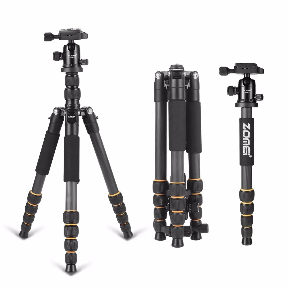 Zomei q666aluminum Портативный штатив с шаровой головкой Heavy Duty легкий профессиональный