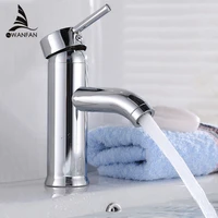 basin faucets brass chrome silver bathroom sink faucet single handle hole deck mount toilet bath vanity mixer water tap l 1007