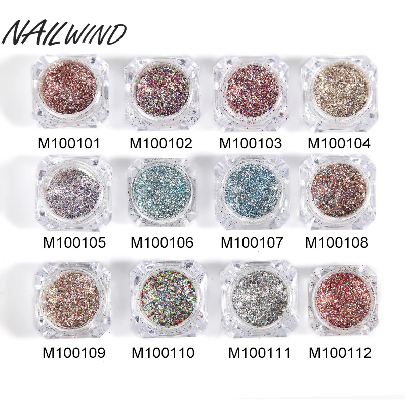 NAILWIND Новые сверкающие блестки для самостоятельного маникюра дизайн ногтей