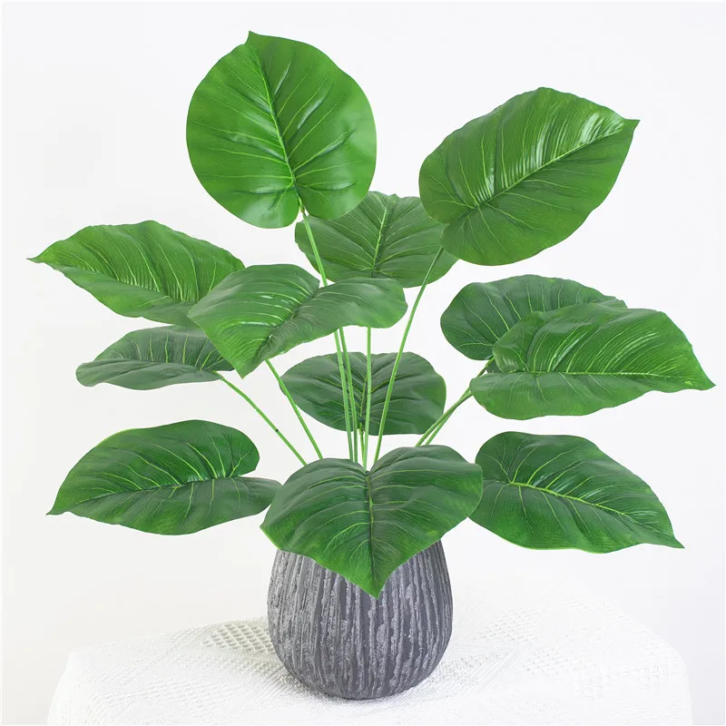 Искусственные растения Monstera искусственные кустарники пластиковые крытые наружные окна коробка зелени дома сад Verandah бонсай для офиса Декор
