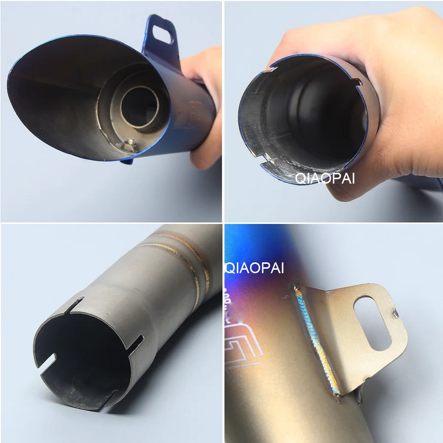 Модифицированная выхлопная труба для мотоцикла 52 мм лазерный GP хомут глушителя
