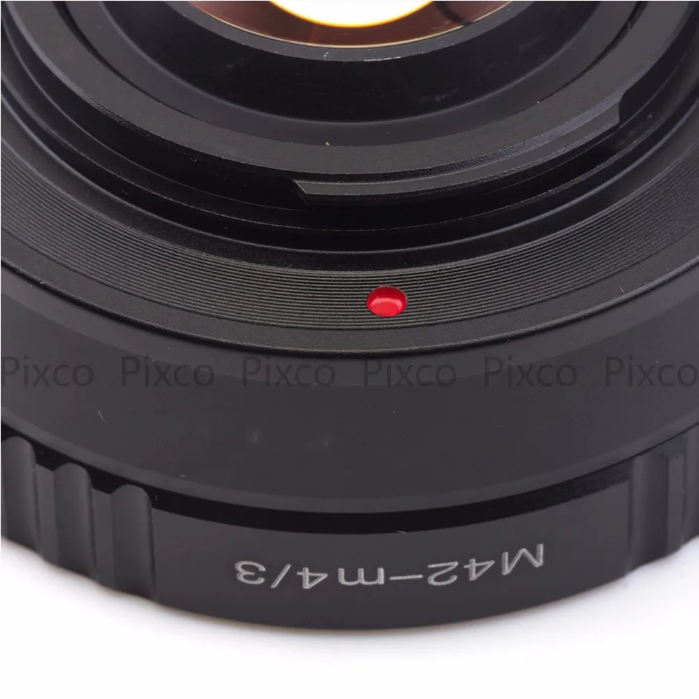 Pixco M42-M, 4/3 скоростной усилитель, фокусный редуктор, адаптер для объектива M42, подходит для камеры Micro Four Thirds 4/3, Прямая поставка
