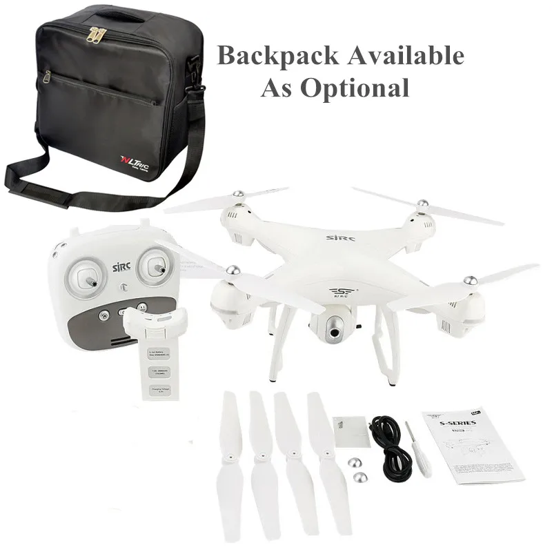SJRC S70W двойной GPS Follow Me WIFI FPV Радиоуправляемый Дрон вертолет 400 м расстояние 1080P HD