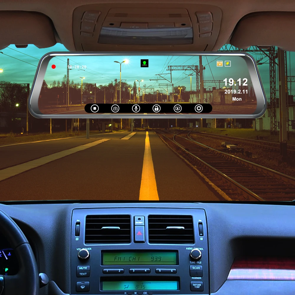 ANSTAR Новинка 4G Android DVR Dash камера HD 1080P Зеркало Dvr Автомобильная камера рекордер ADAS системы сигнализации Dash Cam ночное видение