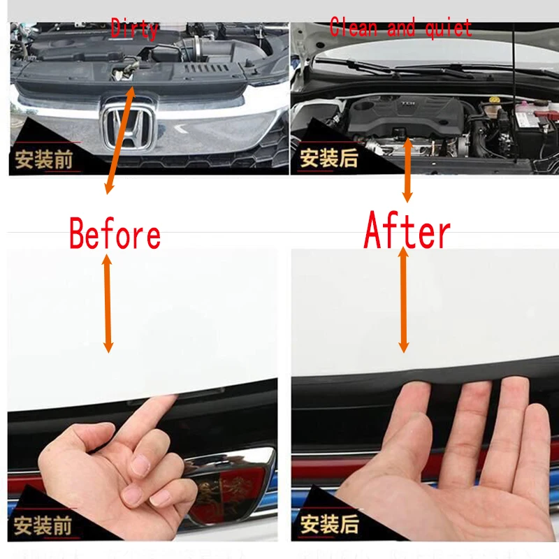 Звукоизоляционные уплотнительные ленты для капота двигателя 150 см VW Passat B5 B6 Polo Golf