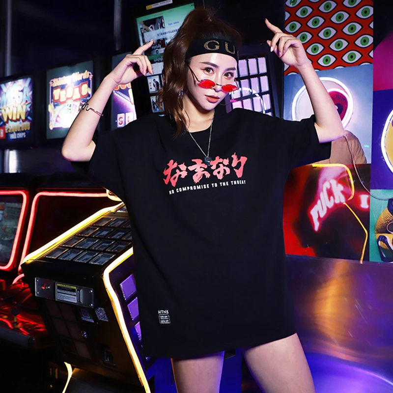 Devil хип хоп Футболка женская 2019 летняя уличная футболка большого размера