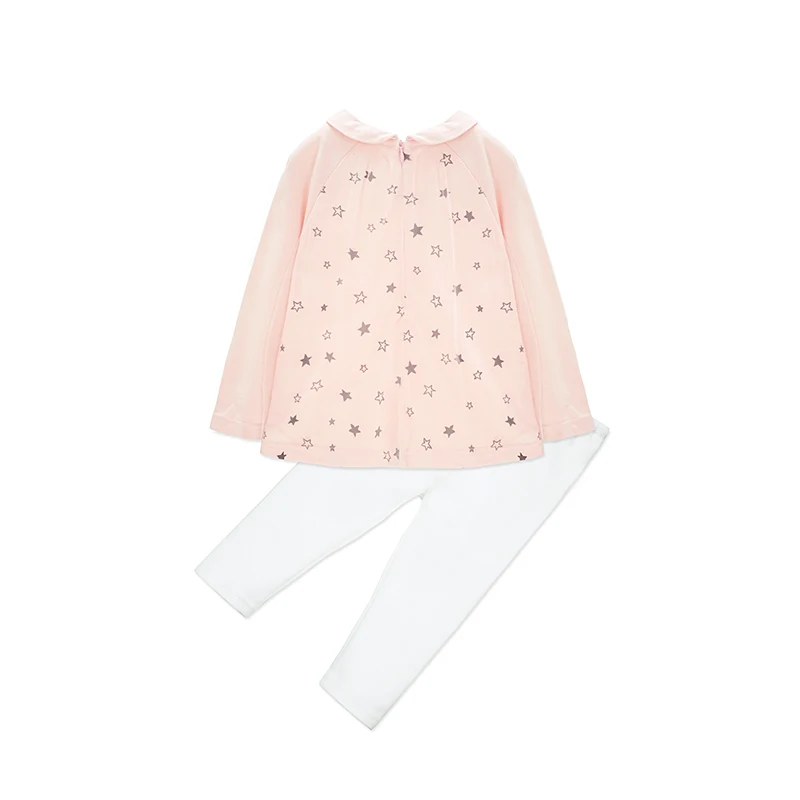 Roupas infantis menina Yingzifang/комплект одежды из 2 шт. для маленьких девочек Милая футболка с