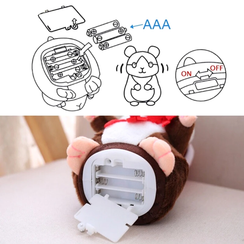 Talking Hamster Mouse Pet Speak Sound Record Educational Plush Toy for Children Christmas Gift | Игрушки и хобби