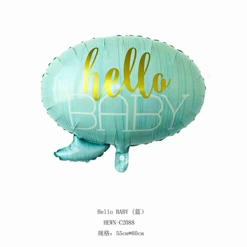 Воздушные шары из фольги Hello baby 50 шт. малыш душ Мальчики шарики для девочек товары
