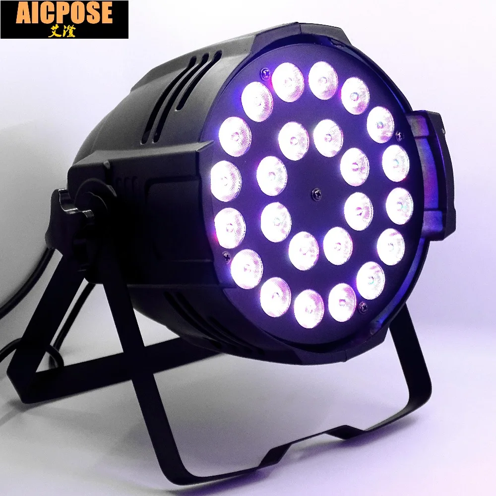 2 шт./лот 24x12 Вт алюминиевый LED Par RGBW 4in1 Can 64 Светодиодный прожектор dj проектор для