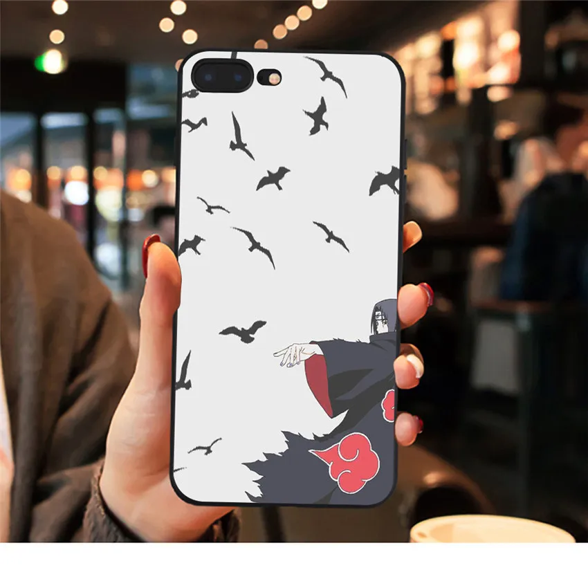 Sasuke Наруто Мягкий силиконовый чехол для iphone 7 6 6s plus 7 plus 8plus чехол для телефона для iphone 8 6 6s 7 plus X XR XS Max