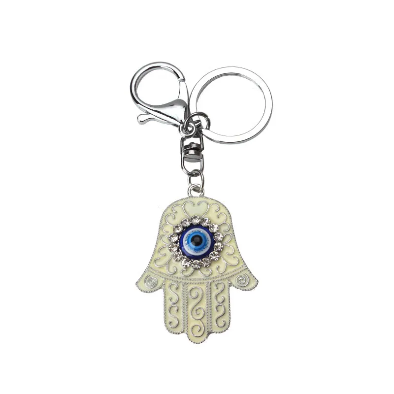 Lucky Eye ХАМСА брелок в виде руки синий злой брелок для ключей в форме глаза животное Омар сумка автомобильный брелок кольцо для мужчин женщин ювелирные изделия EY157140