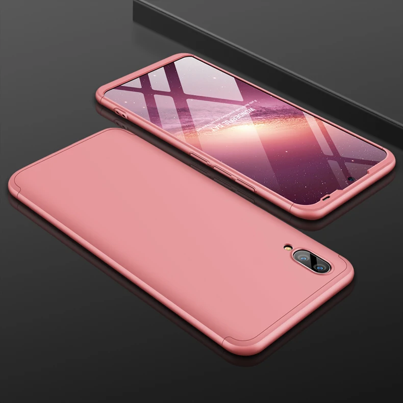 Чехол для VIVO Y91c, роскошный чехол, 3 в 1, полное защитное кольцо, магнитный держатель, ударопрочный корпус для VIVO Y91i Y93s, чехол