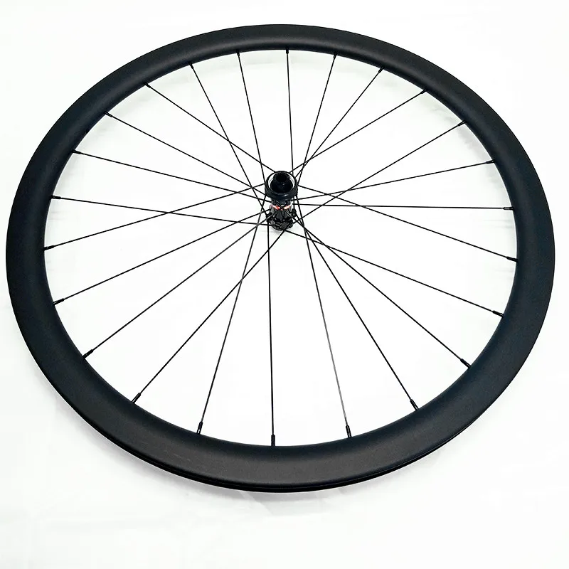 Disc Brake Road Bike Tubeless Wheels 700c 38x26mm Asymmetry 100x12mm 142x12mm cyclo cross road carbon disc wheel 1440g | Спорт и