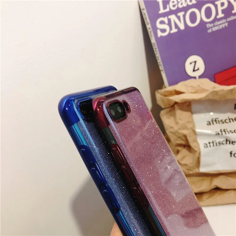 For Huawei Honor 10 10i 9 8 Lite Cover Soft Back Silicone TPU Glitter Case Y5 Y6 Prime 2018 Play P Smart Plus 2019 |
