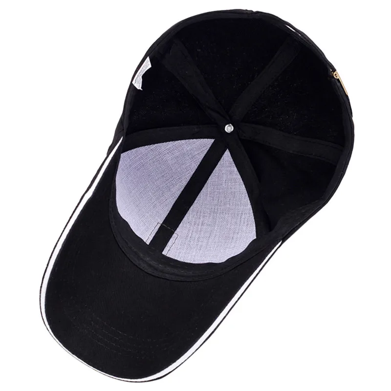 Мужская Женская Черная кепка для бега Snapback Hat хип-хоп Регулируемые кепки BBOY