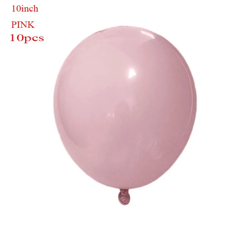 10inch pink Macaron 10 18 36 дюймов Большой пастельных шарики Baby Shower украшения мгновенной проявки Macaroon баллоны Blanc на свадьбу и день рождения Globos латексный воздушный шар S6XZ - Цвет: 10inch pink Macaron