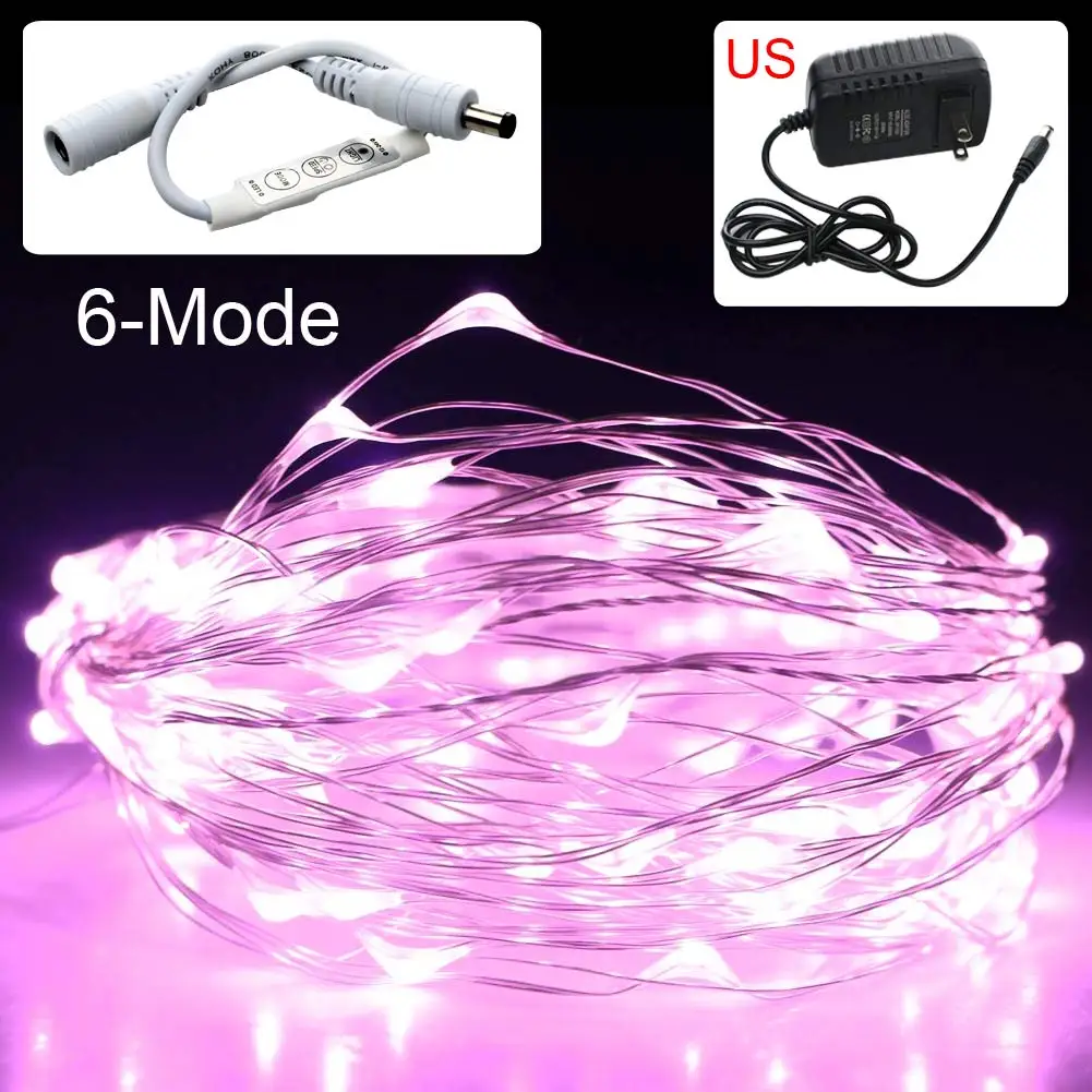 New 10M LED String lights with Dimming Controller Waterproof Holiday lighting For Fairy Christmas Tree Wedding Party Decoration