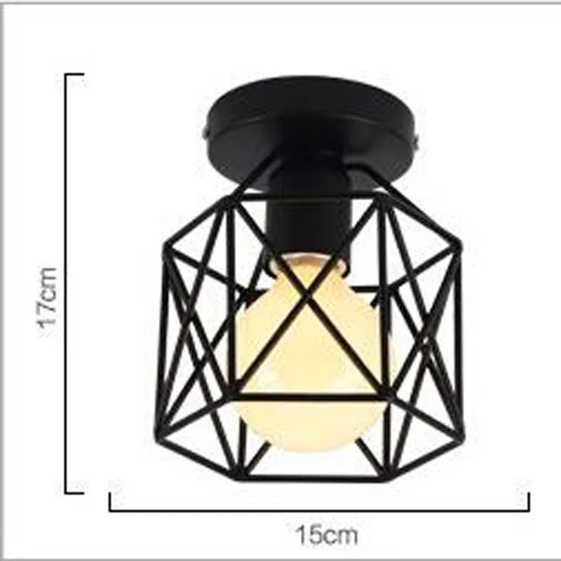 Креативный простой железный потолочный светильник для гостиной спальни балкона