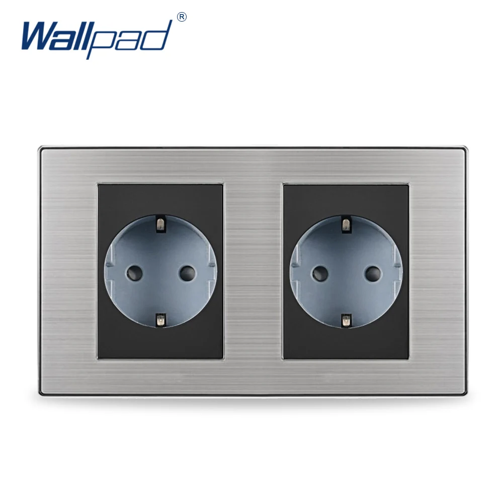 Настенная электрическая розетка Schuko Wallpad 16 А 2019 250 В 160 х86 мм|german socket|german power socketgerman