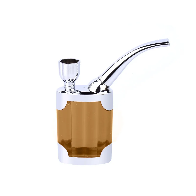 Горячая Съемная курительная трубка портативная мини металлическая красная