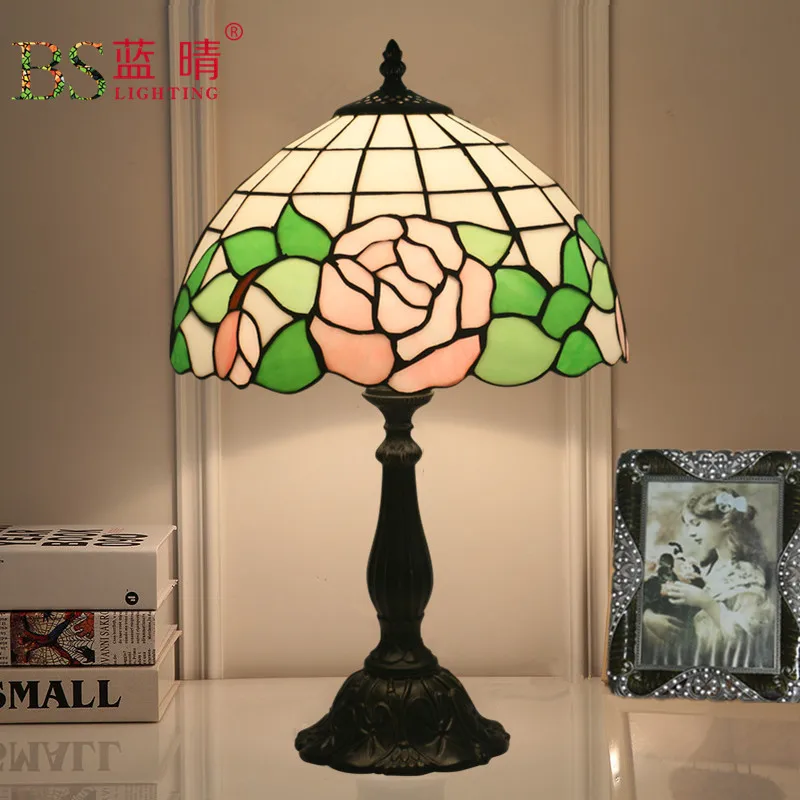 Fashion Design Turkish Mosaic Lamps E27 Base Handmade Glass Lampsahde Bedroom Bedside Vintage Table Lamp Light Fixtures | Лампы и