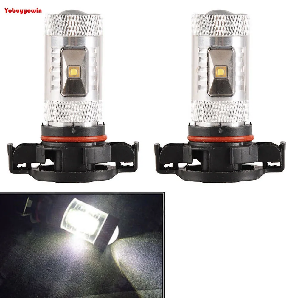 2X CREE чипы 30 Вт Светодиодный H16 5202 яркий белый машинных противотуманных фар задних