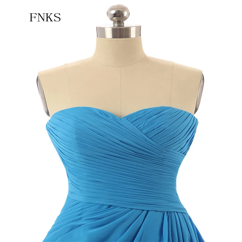 Небесно-голубой платье подружки невесты Vestido madrinha женщин вечернее De Festa с