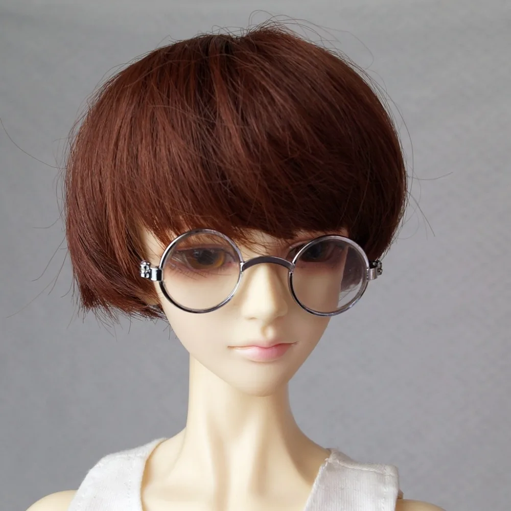 Серебряные Круглые бизнес очки Bookman Prop для 1/3 24 &quot60 см BJD SD SD17 70 DD DOD DK DZ Volks Doll Use