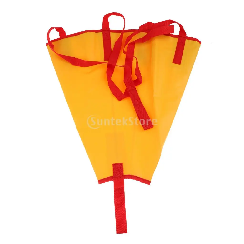 Желтый ПВХ 18 &quotУниверсальный Морской якорь фальцовочный тормозной носок для