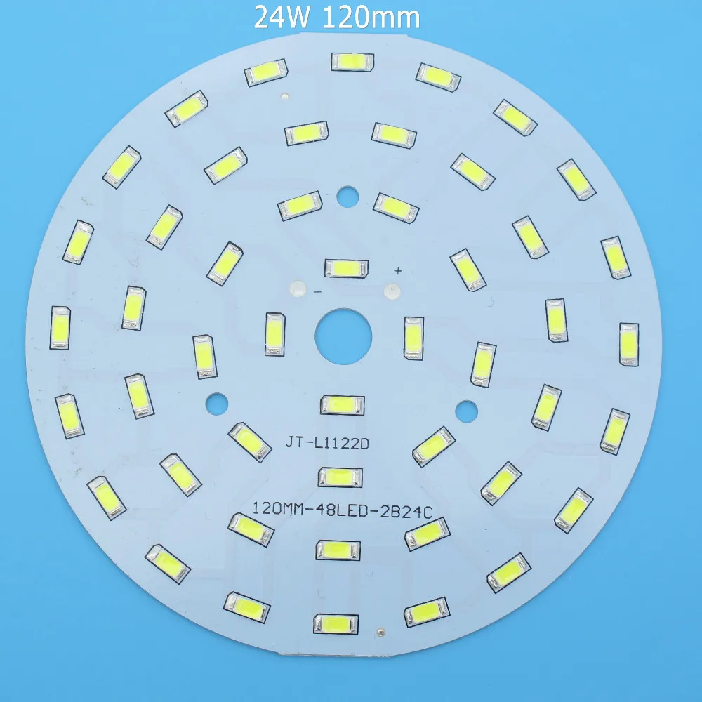 1 шт. SMD5730 светодиодный PCB 21 Вт 24 Вт 30 Вт 36 Вт 85 мм 110 мм 112,8 мм 120 мм белый/натуральный белый/теплый белый источник света для светодиодный лампы