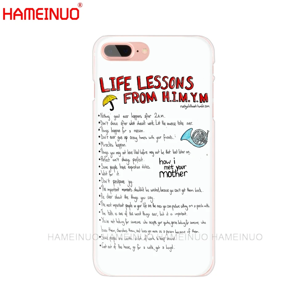 HAMEINUO Как я встретил вашу маму himym цитаты Чехол для мобильного телефона iphone X 8 7 6 4 4s