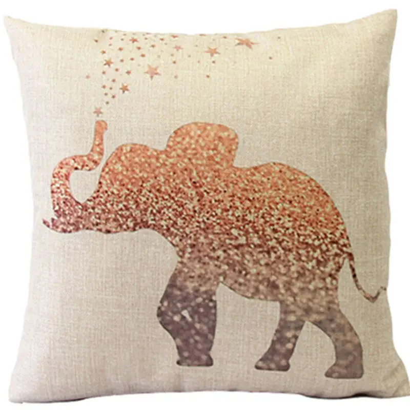 Чехол для подушки с Северными мотивами мультяшный слон Тоторо олень Подушка