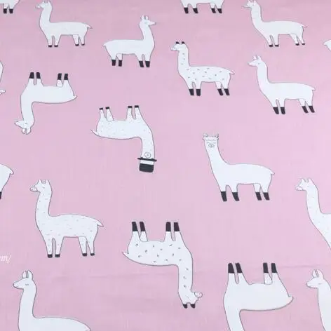 pink Syunss Diy Лоскутная Ткань для квилтинга детские кроватки подушки платье Шитье Tissus синий Альпака со звездами печатная хлопковая ткань Tecido - Цвет: pink