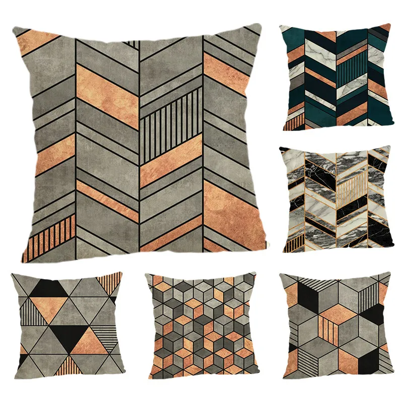 Геометрический элемент наволочка для подушки дивана автомобильного стула