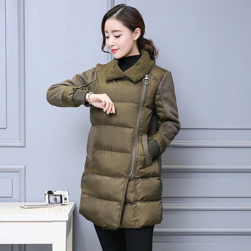 Женская длинная стеганая куртка KMETRAM приталенная парка размера плюс модная